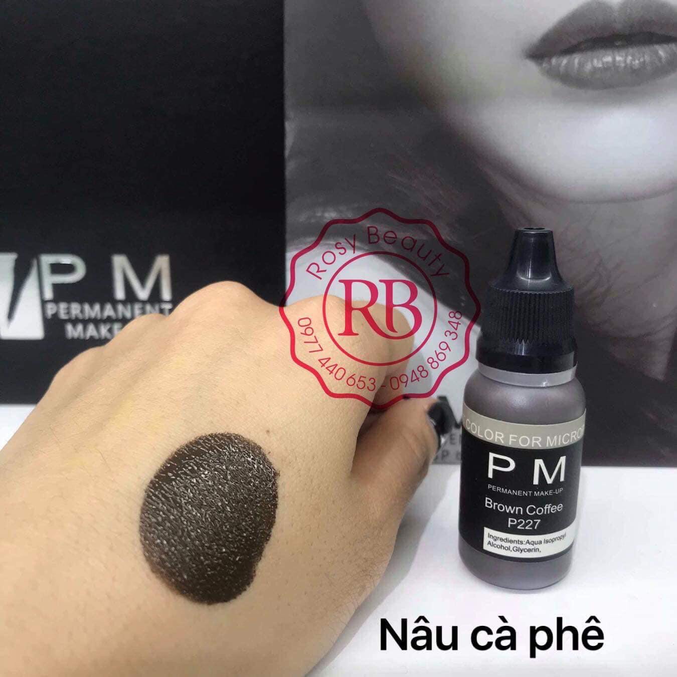 Mực xăm PM 10ml phun mày môi mí