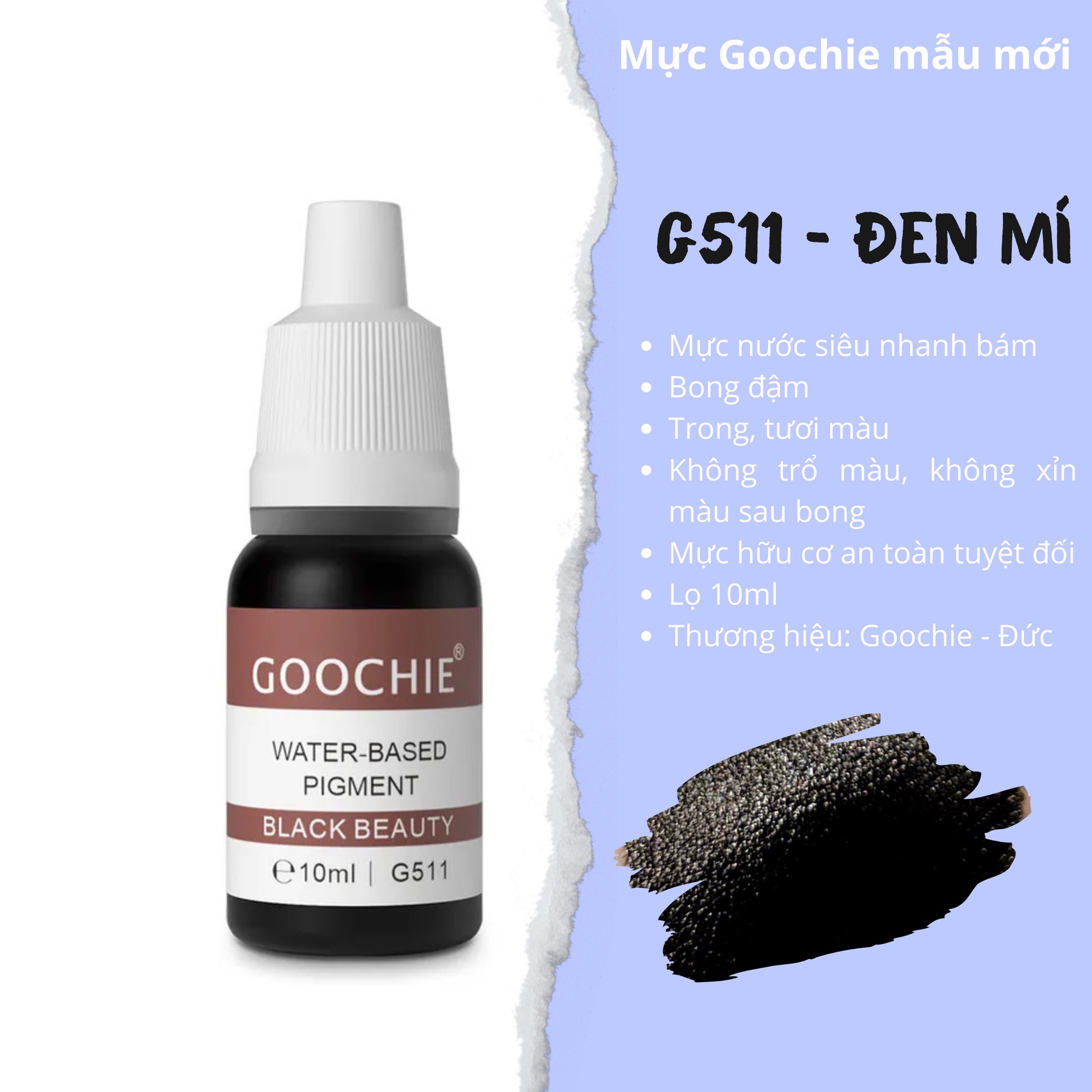 Mực phun xăm Goochie mẫu mới