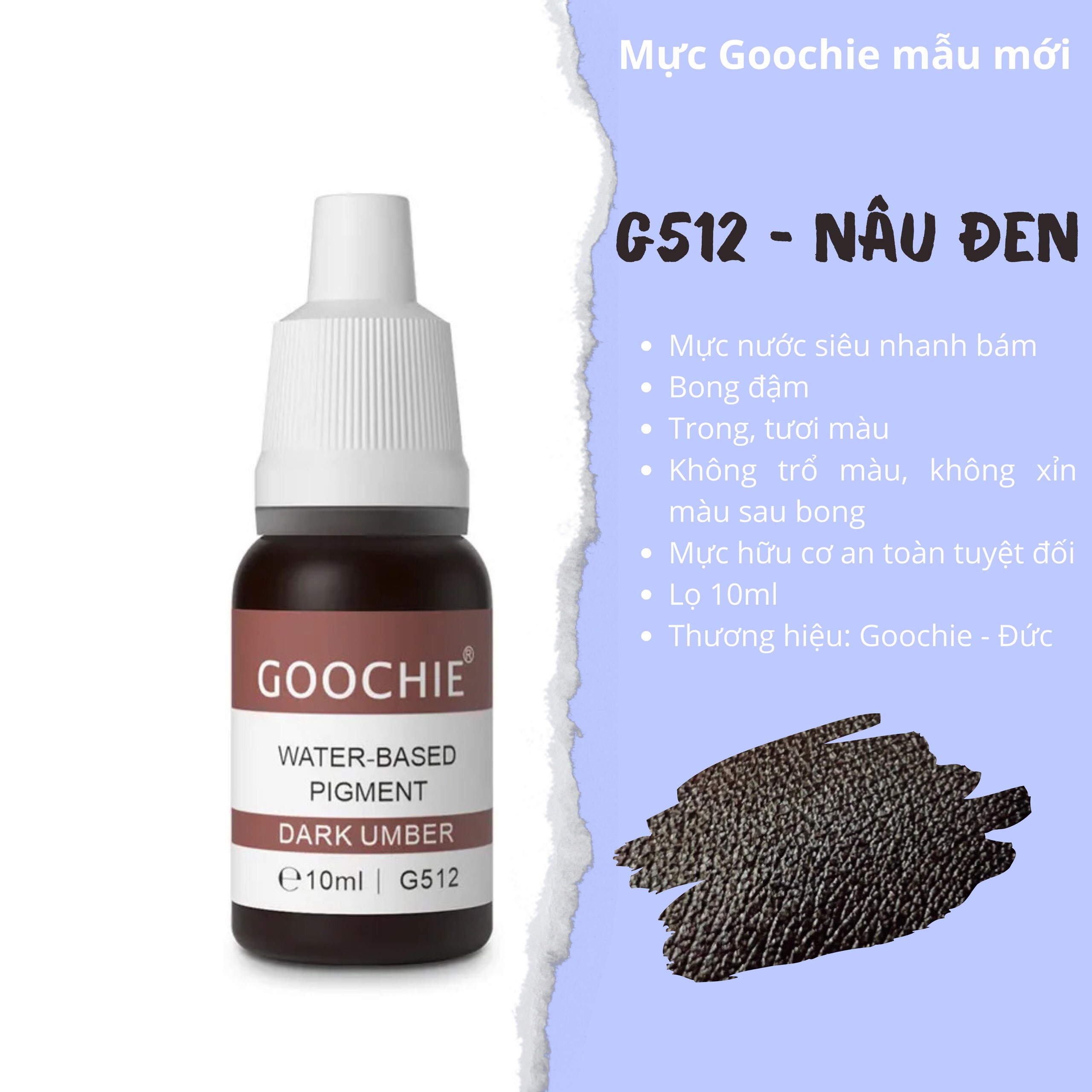 Mực phun xăm Goochie mẫu mới