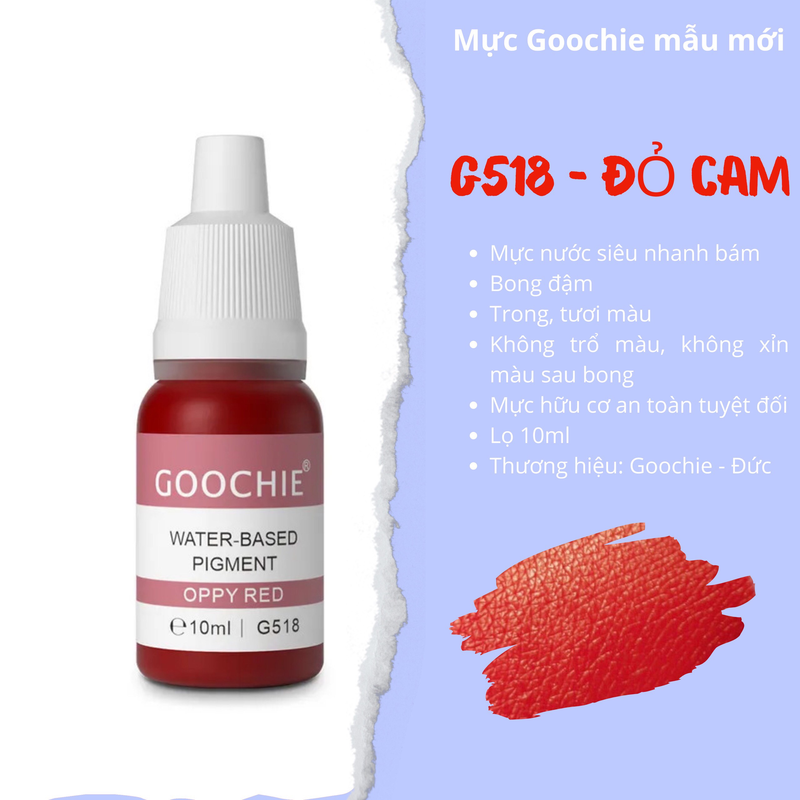 Mực phun xăm Goochie mẫu mới