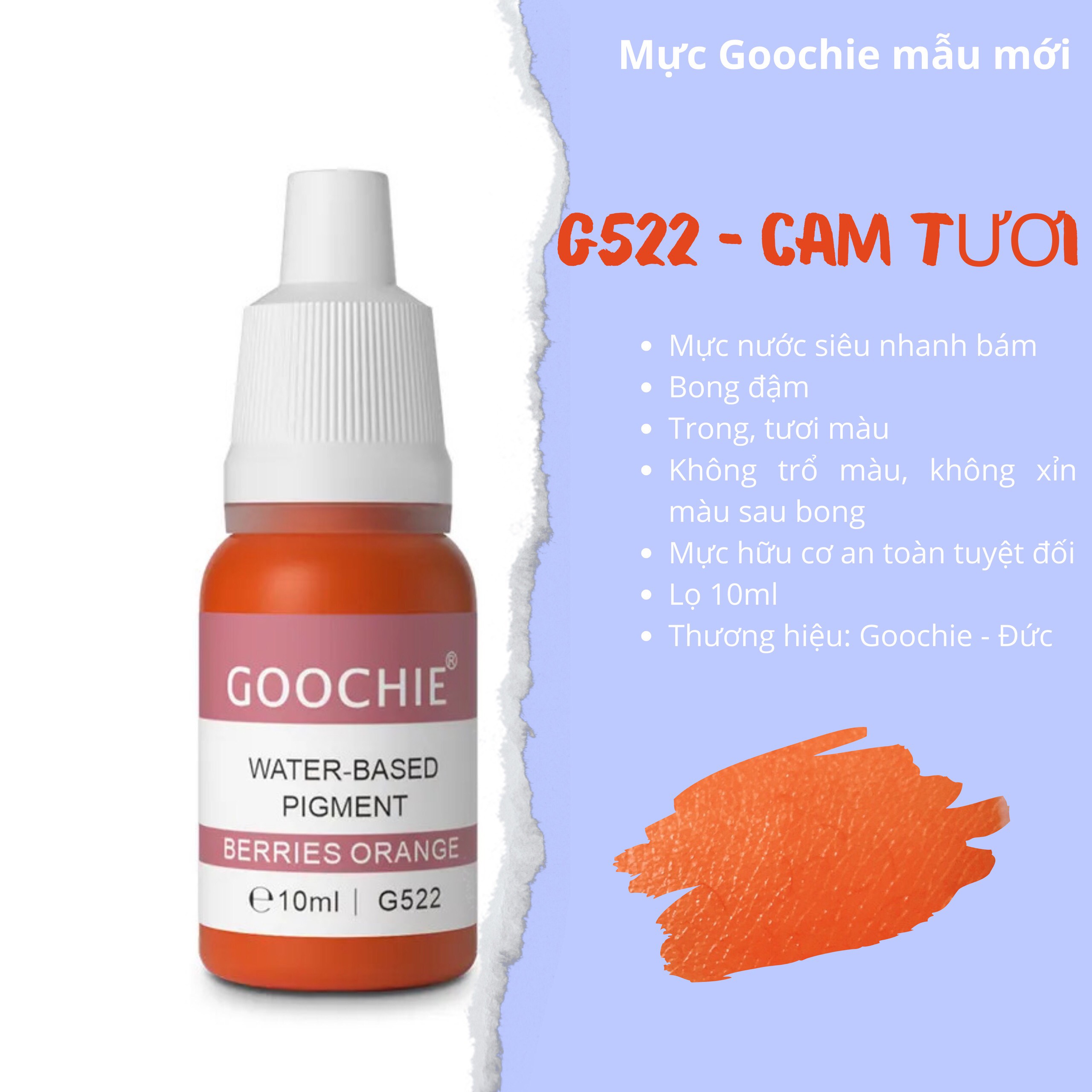 Mực phun xăm Goochie mẫu mới